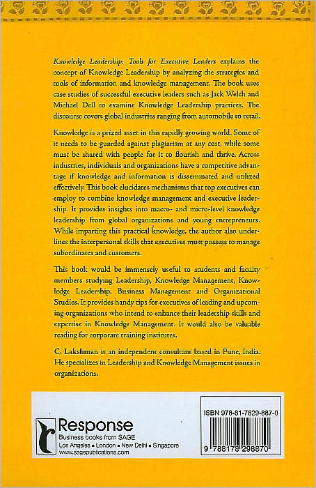 Knowledge Leadership: Tools for Executive Leaders