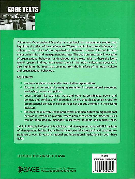 Culture and Organizational Behaviour