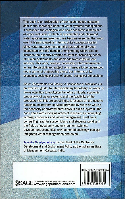 Water, Ecosystems and Society: A Confluence of Disciplines