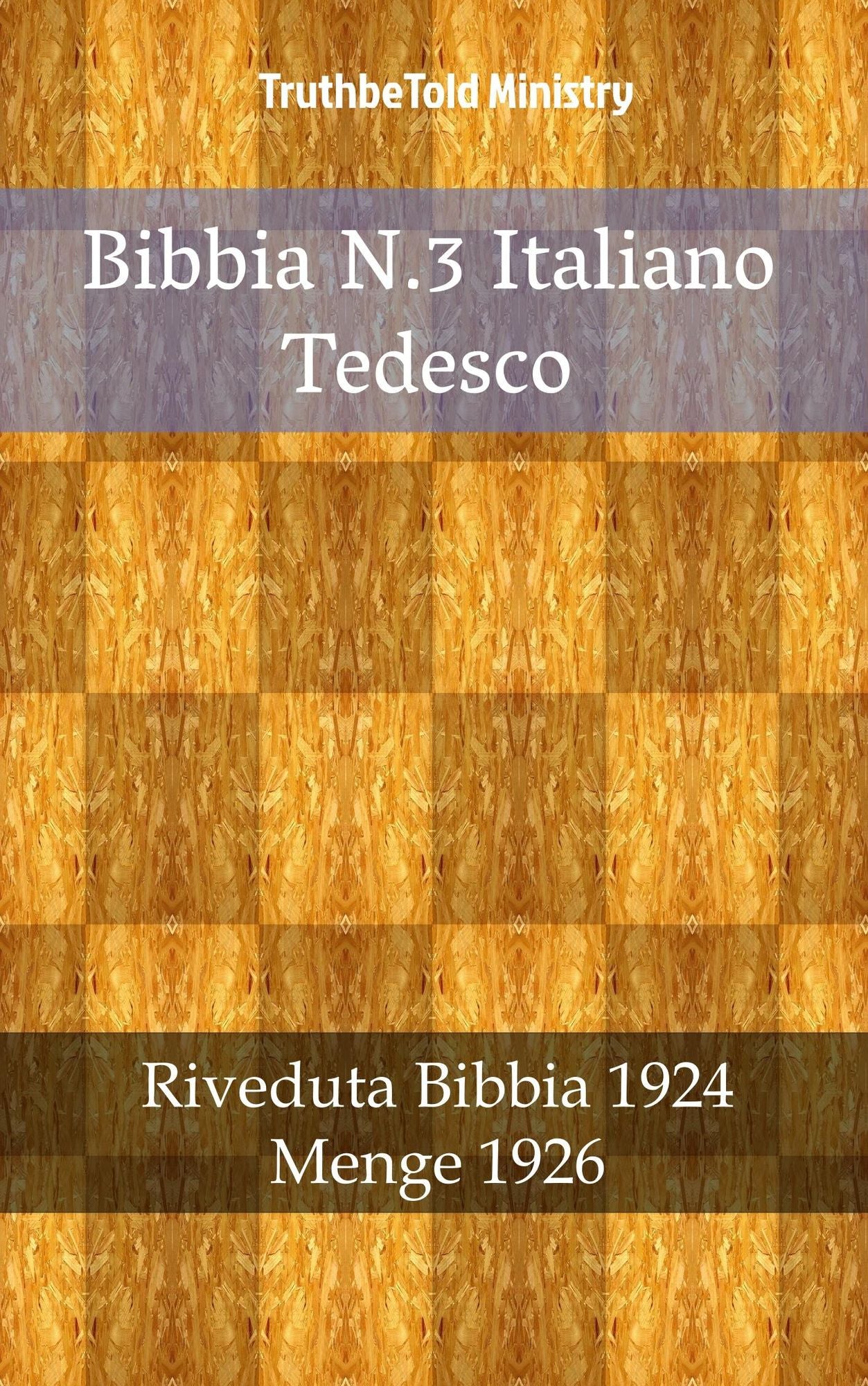 Bibbia N.3 Italiano Tedesco: Riveduta Bibbia 1924 - Menge 1926