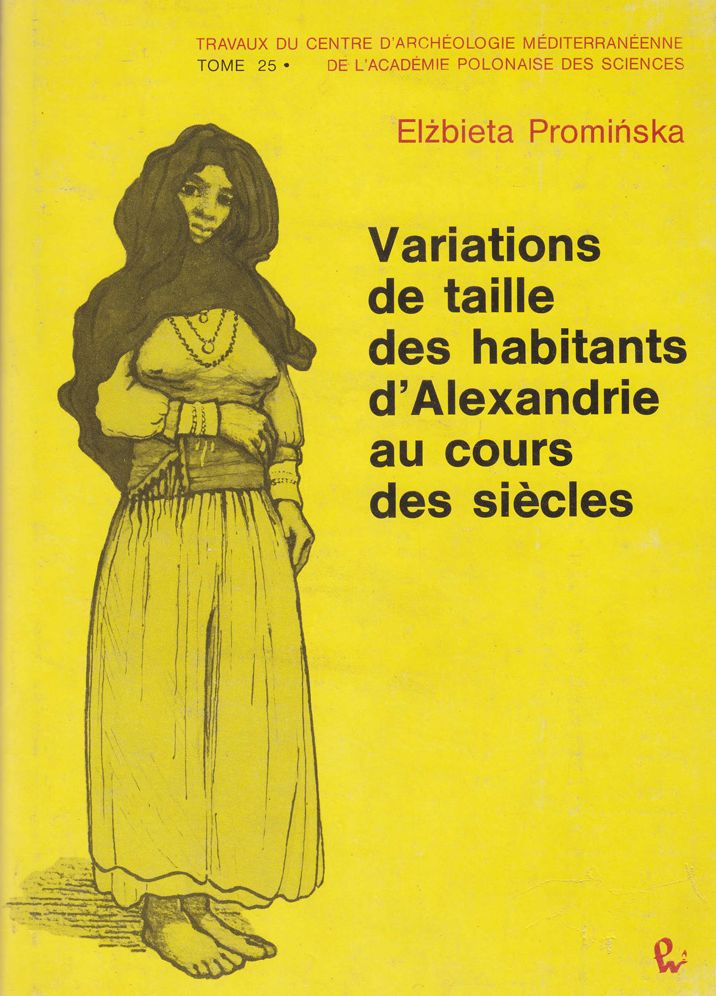 Variations de taille des habitants d'Alexandrie au cours des siecles