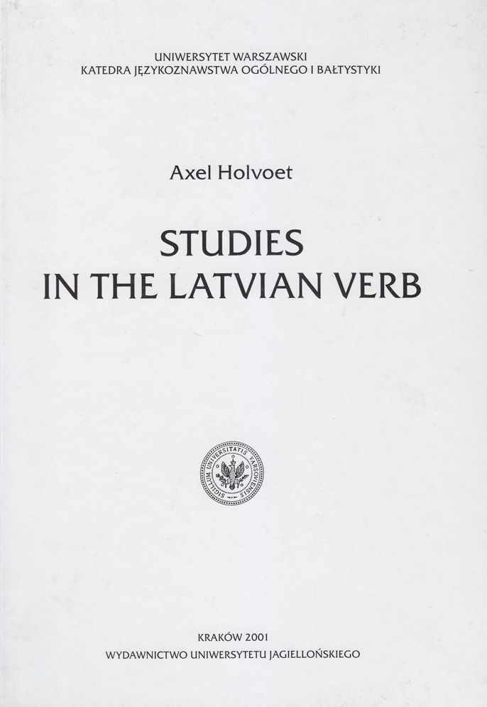 Studies in the Latvian Verb