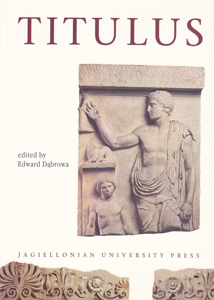 Titulus: Studies in Memory Dr. Stanislaw Kalita edited by Edward Dabrowa