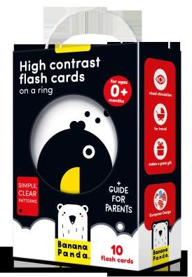 High Contrast Flash Cards on a Ring Age 0+ Flash Cards
