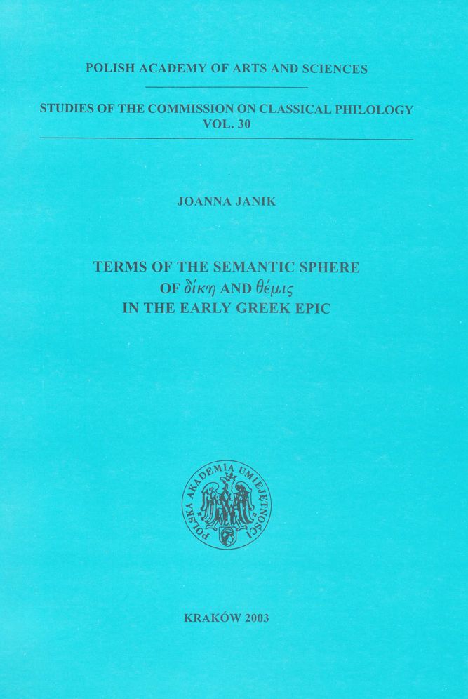 Terms of the Semantic Sphere of dike and themis in the Early Greek Epic
