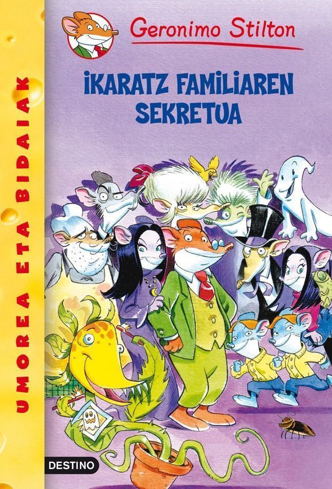 EUSK-GS18-El secreto de la familia Tenebrax: Geronimo Stilton Euskera 18