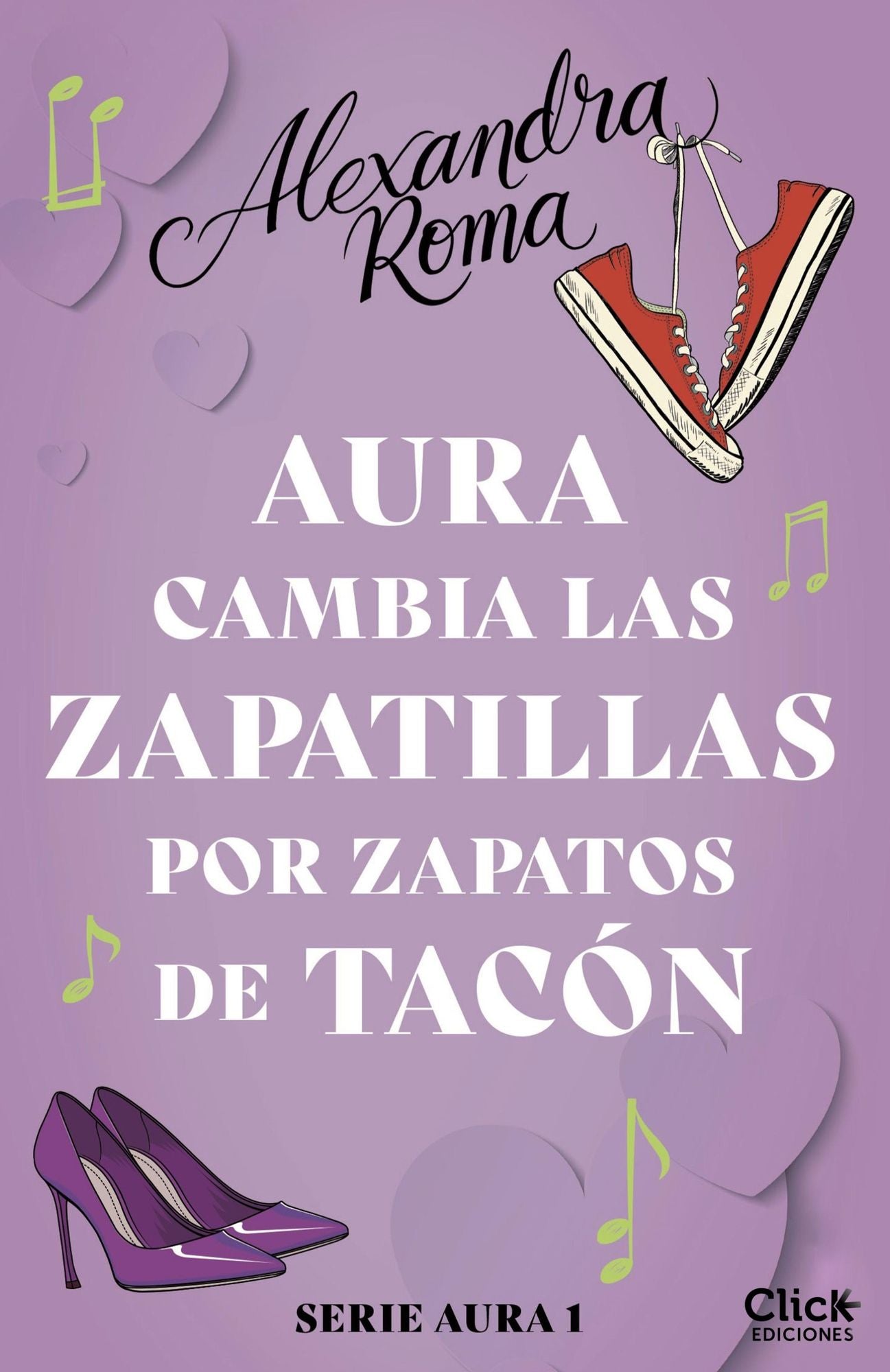 Aura cambia las zapatillas por zapatos de tacón