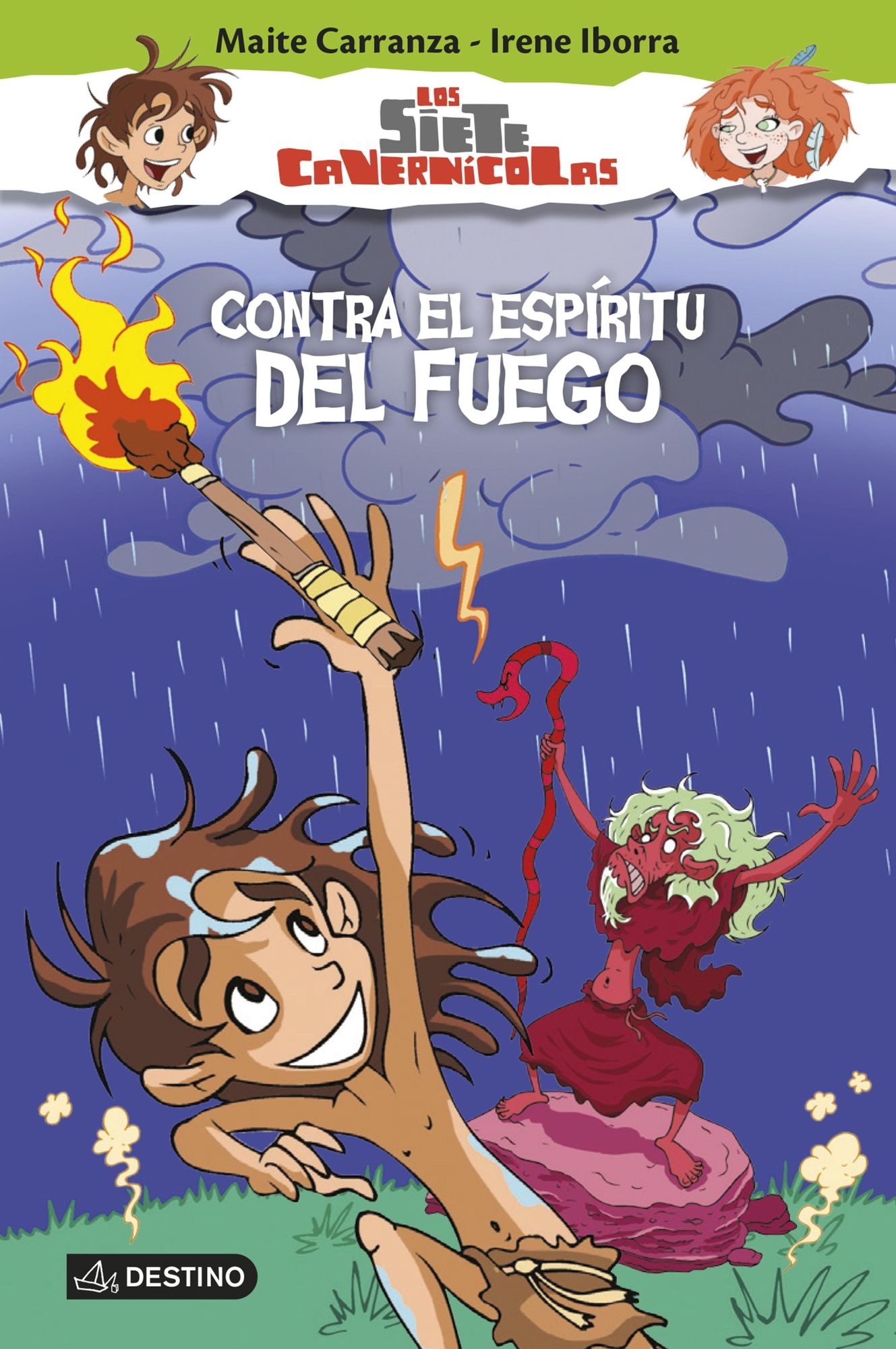 Contra el espíritu del fuego: Los siete cavernícolas 1