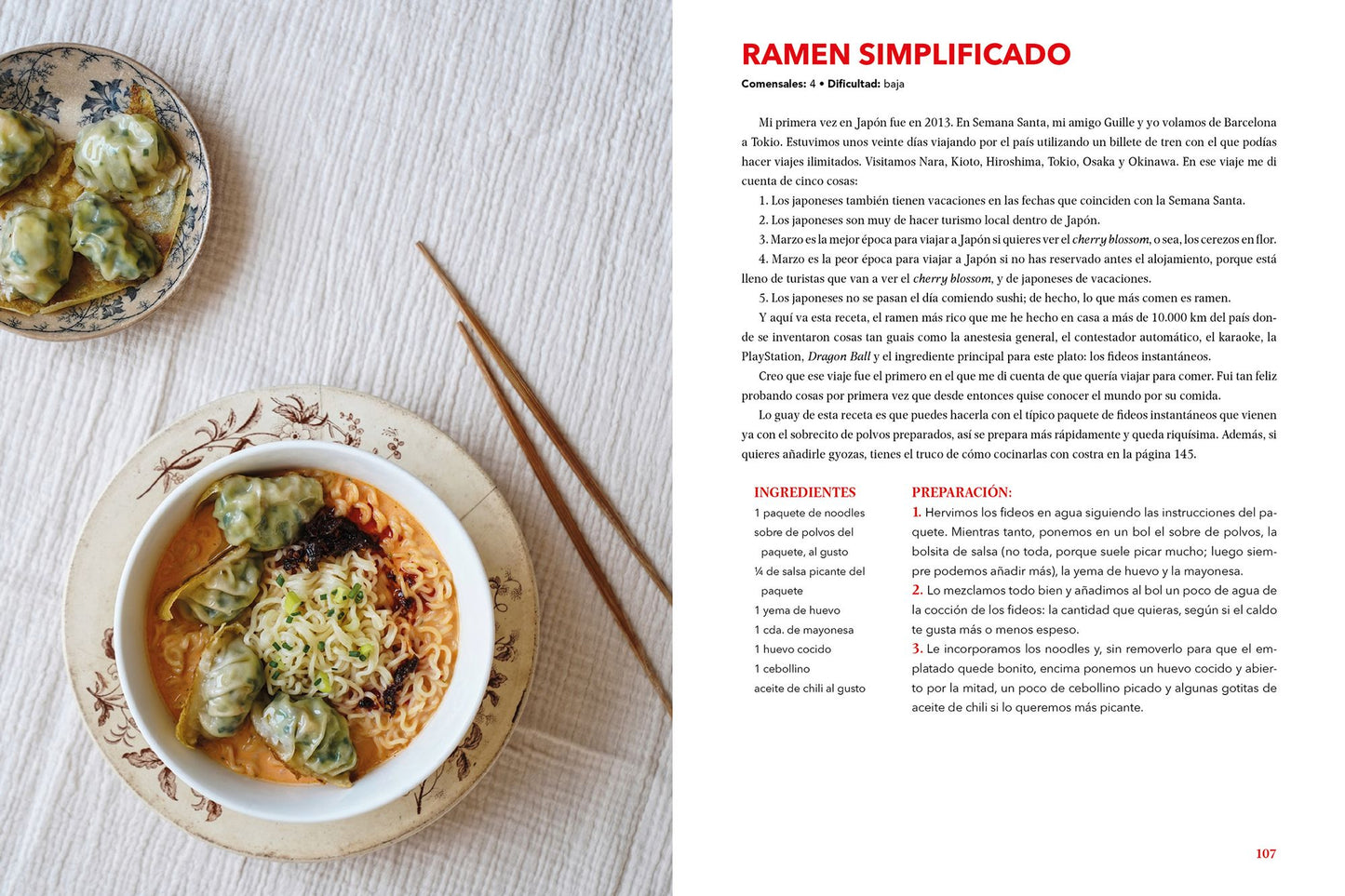 Comer y esas cosas. Recetas diferentes para salir de lo de siempre