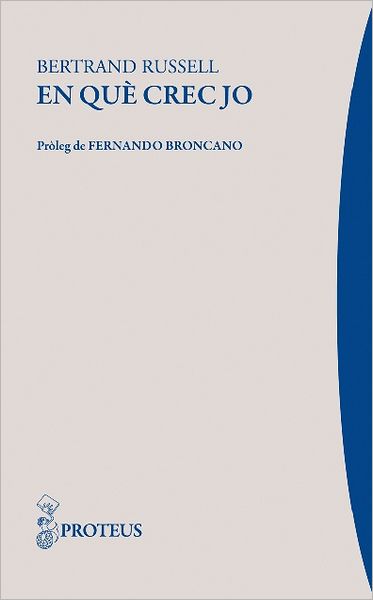 En què crec jo?