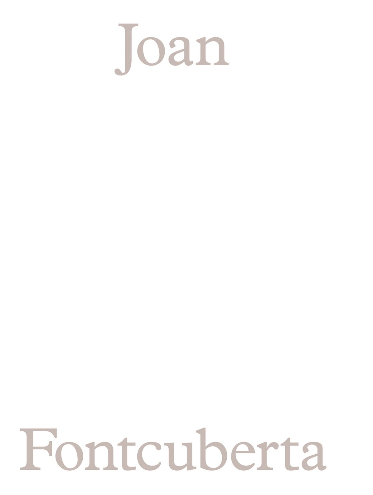 Joan Fontcuberta: Artist's Sketchbook