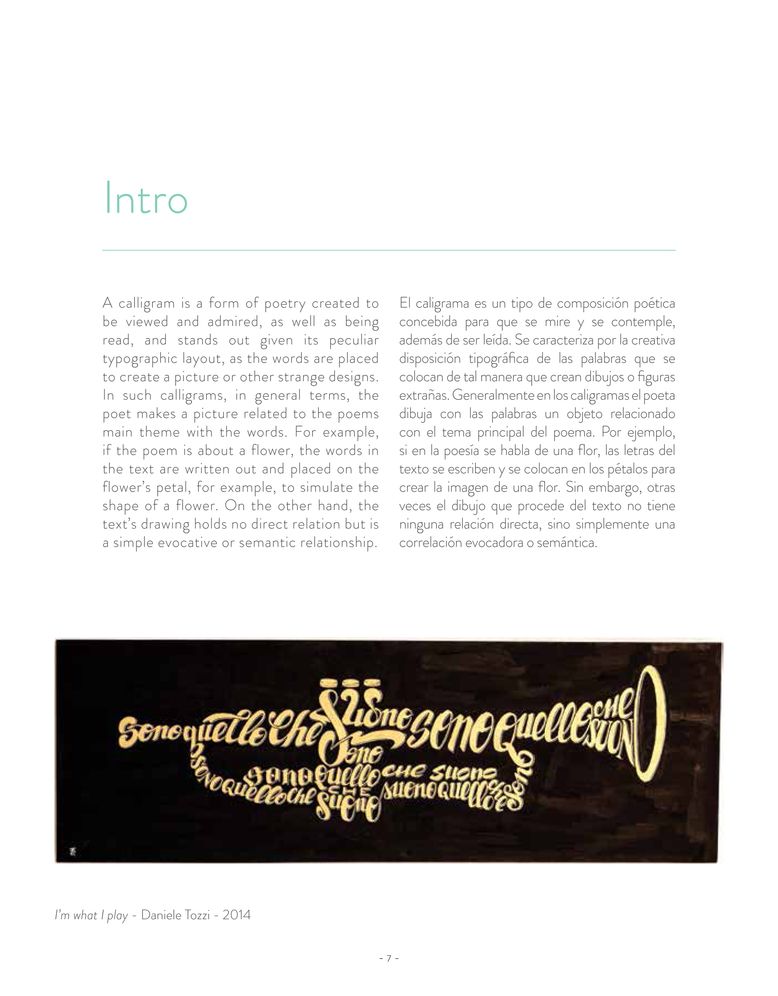 Words into Shapes: The Graphic Art of Calligram