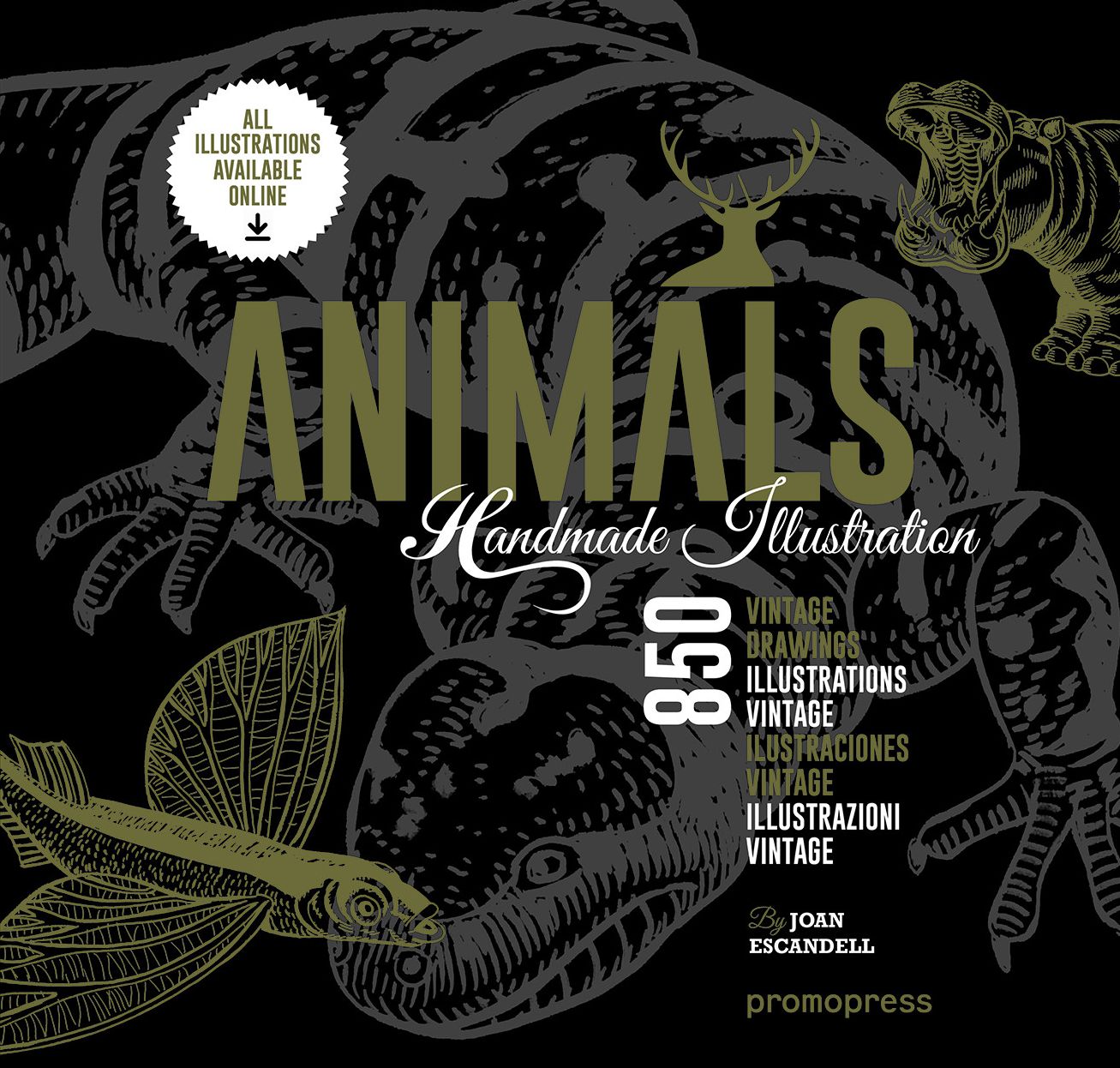 Animals: 850 Handmade Illustrations