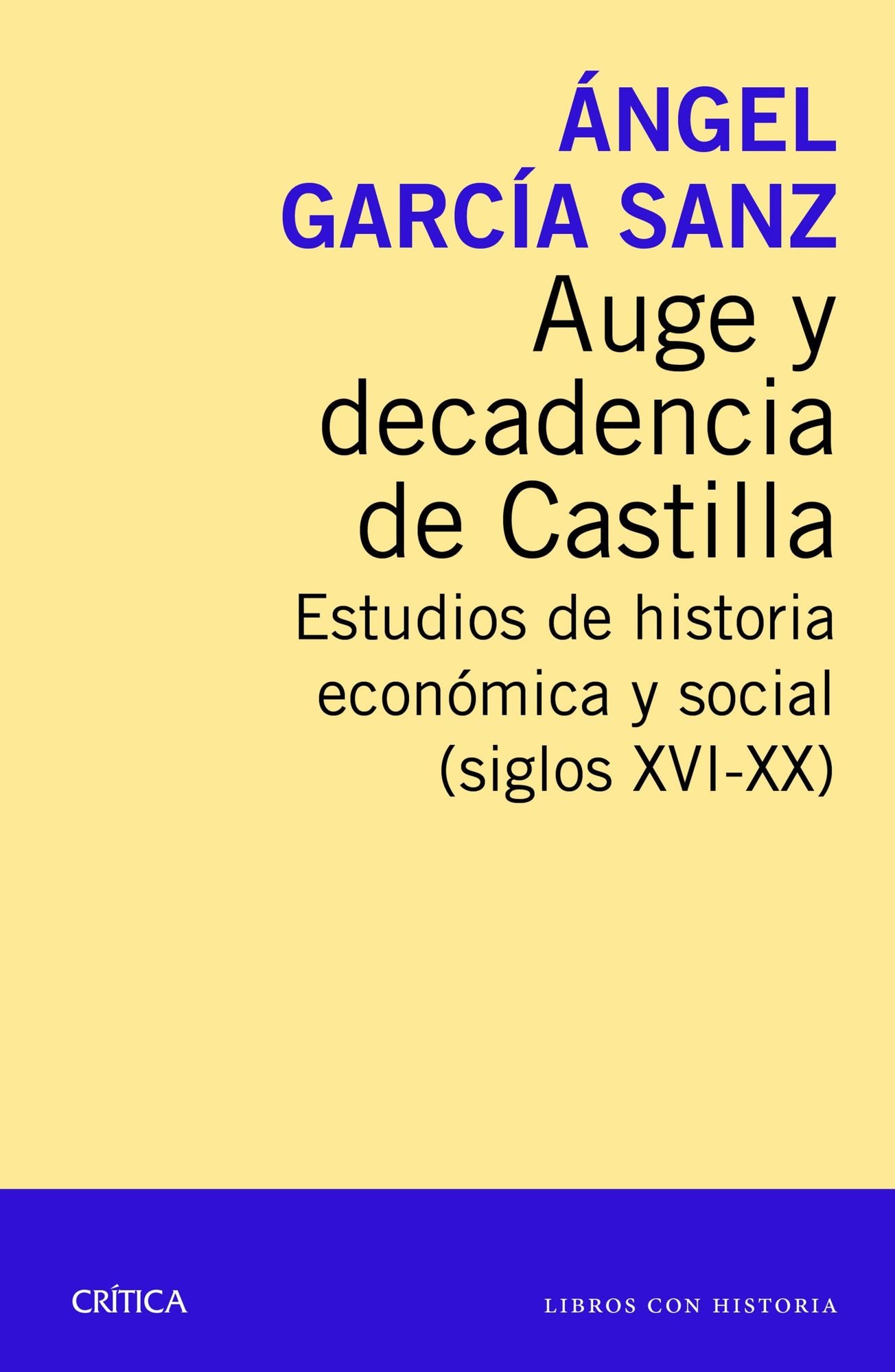 Auge y decadencia de Castilla: Estudios de historia económica y social (siglos XVI-XX)