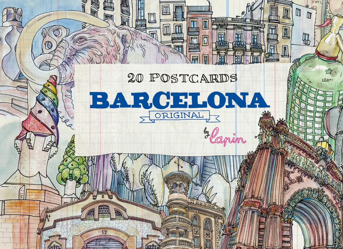 Barcelona - Original: 20 Postcards