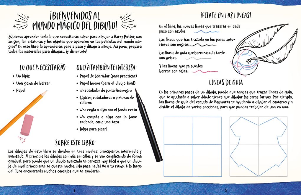 Aprende a dibujar con Harry Potter (El libro oficial). Inspirado en las película s / The Official Harry Potter How-to-Draw