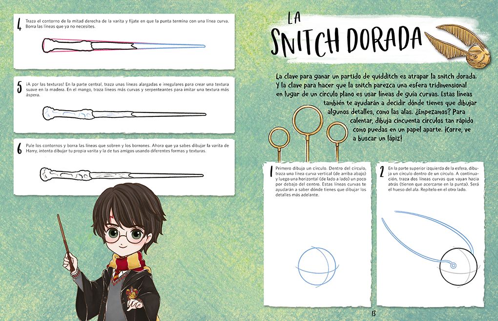 Aprende a dibujar con Harry Potter (El libro oficial). Inspirado en las película s / The Official Harry Potter How-to-Draw