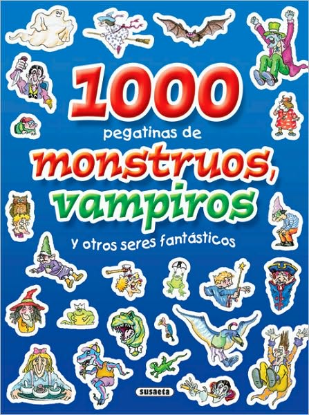 1000 pegatinas de monstruos, vampiros y otros seres fantasticos