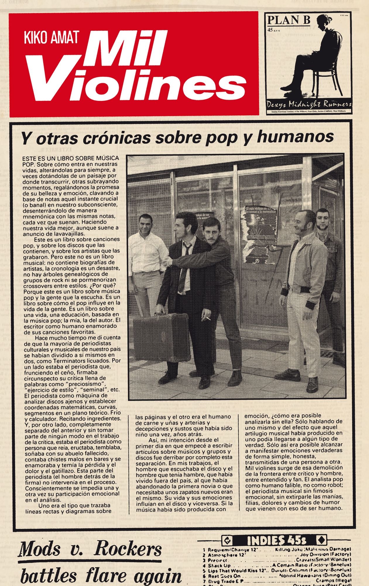 Mil violines y otras crónicas sobre pop y humanos