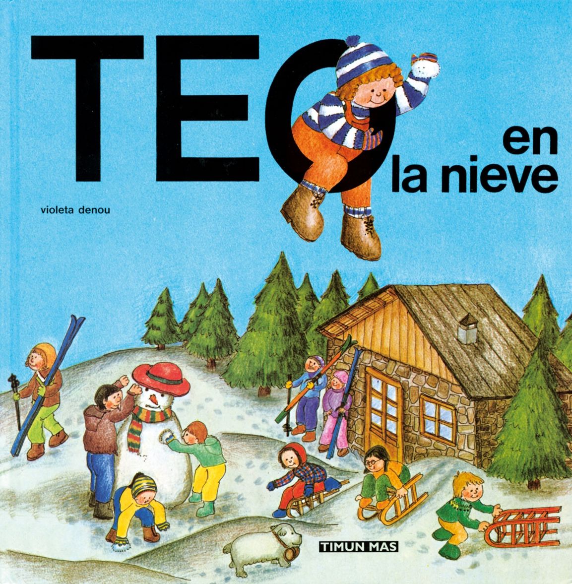 Teo en la nieve