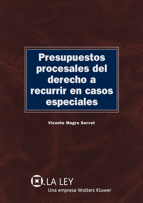 Presupuestos procesales del derecho a recurrir en casos especiales