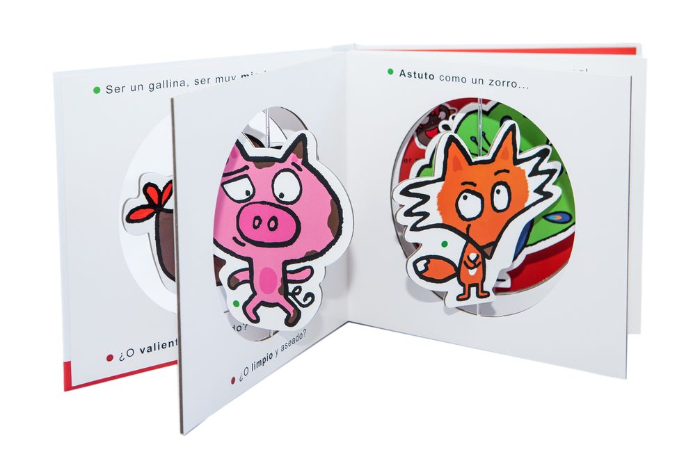 Los animales de la granja: Libro voltereta
