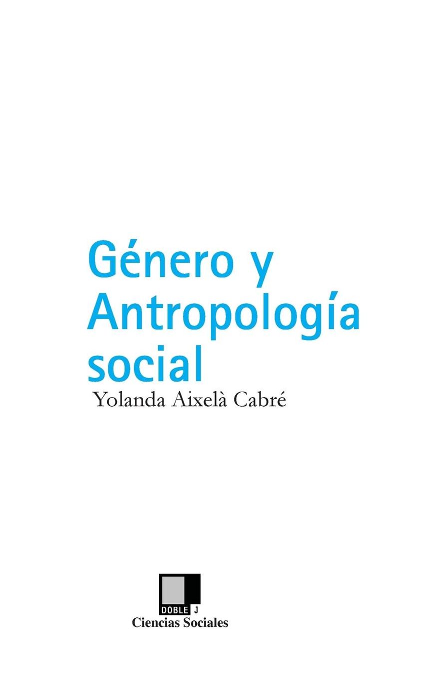 Género y Antropología Social
