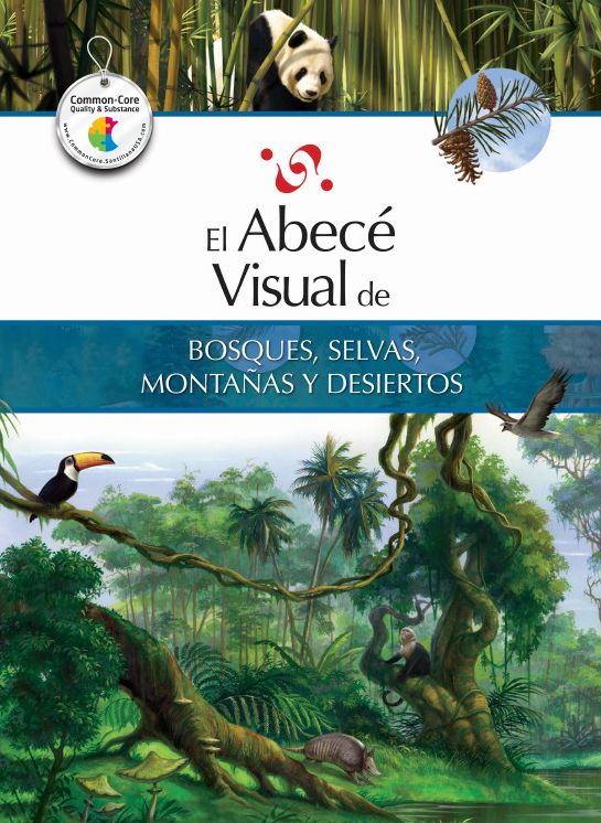 El abece visual de bosques, selvas, montanas y desiertos