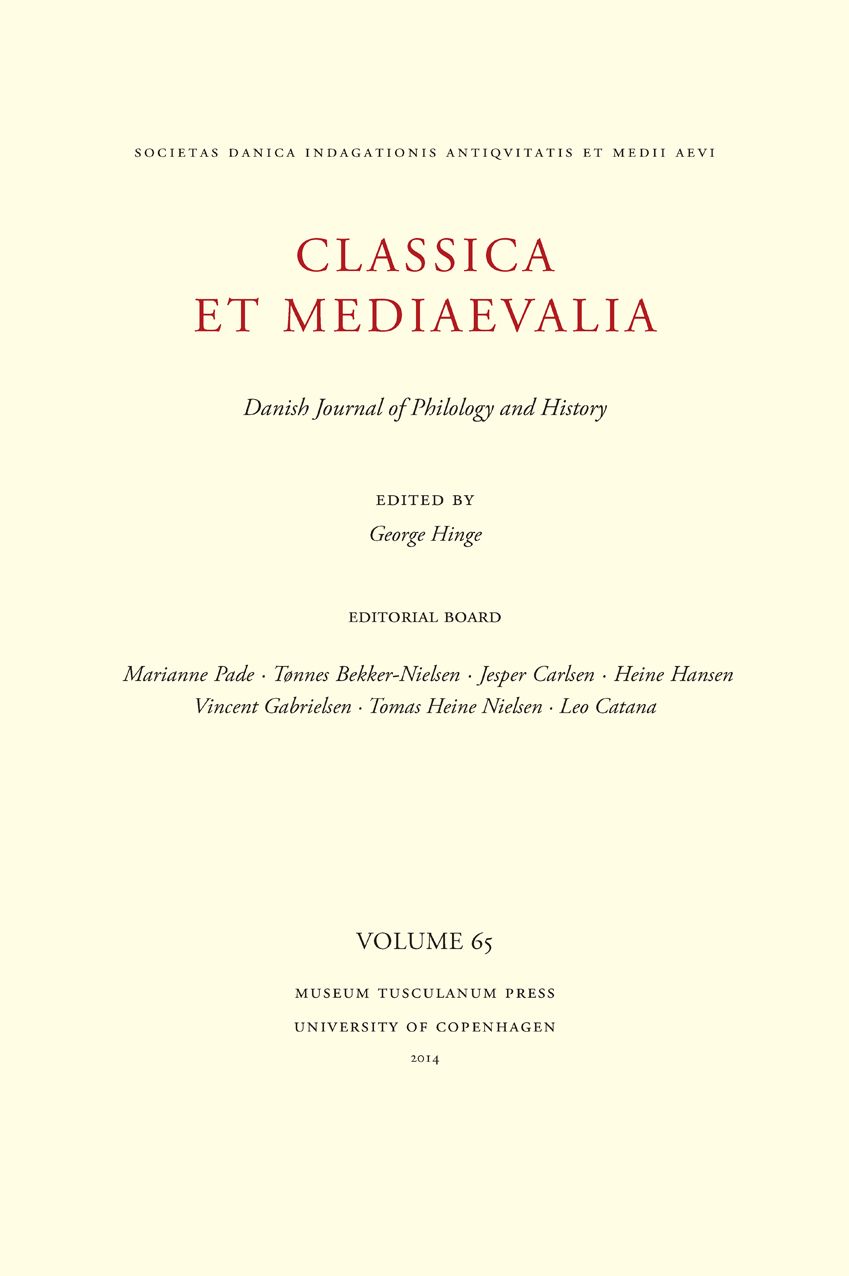 Classica et Mediaevalia 65