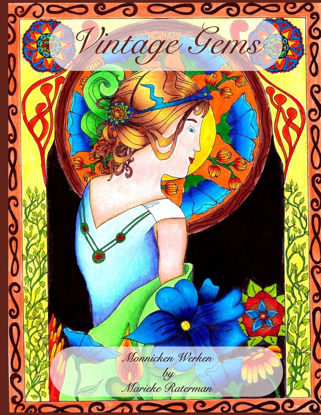Vintage Gems: Adult Art Coloring