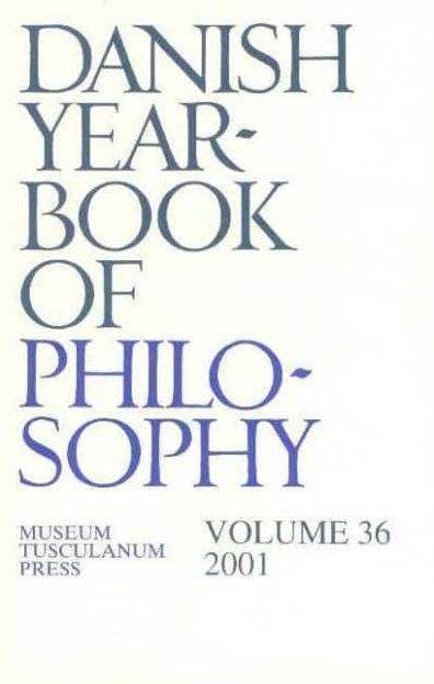 Danish Yearbook of Philosophy 2001