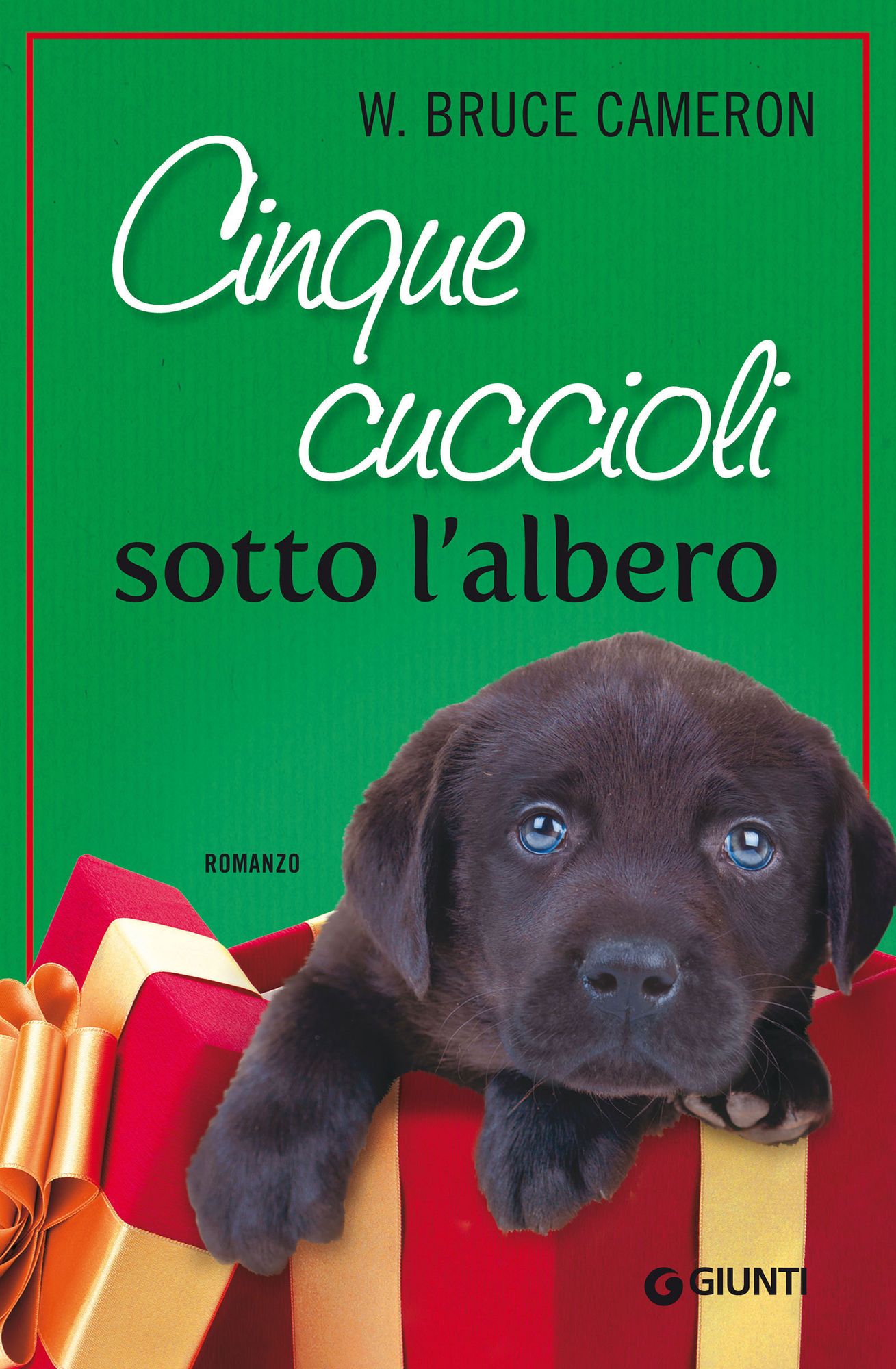 Cinque cuccioli sotto l'albero