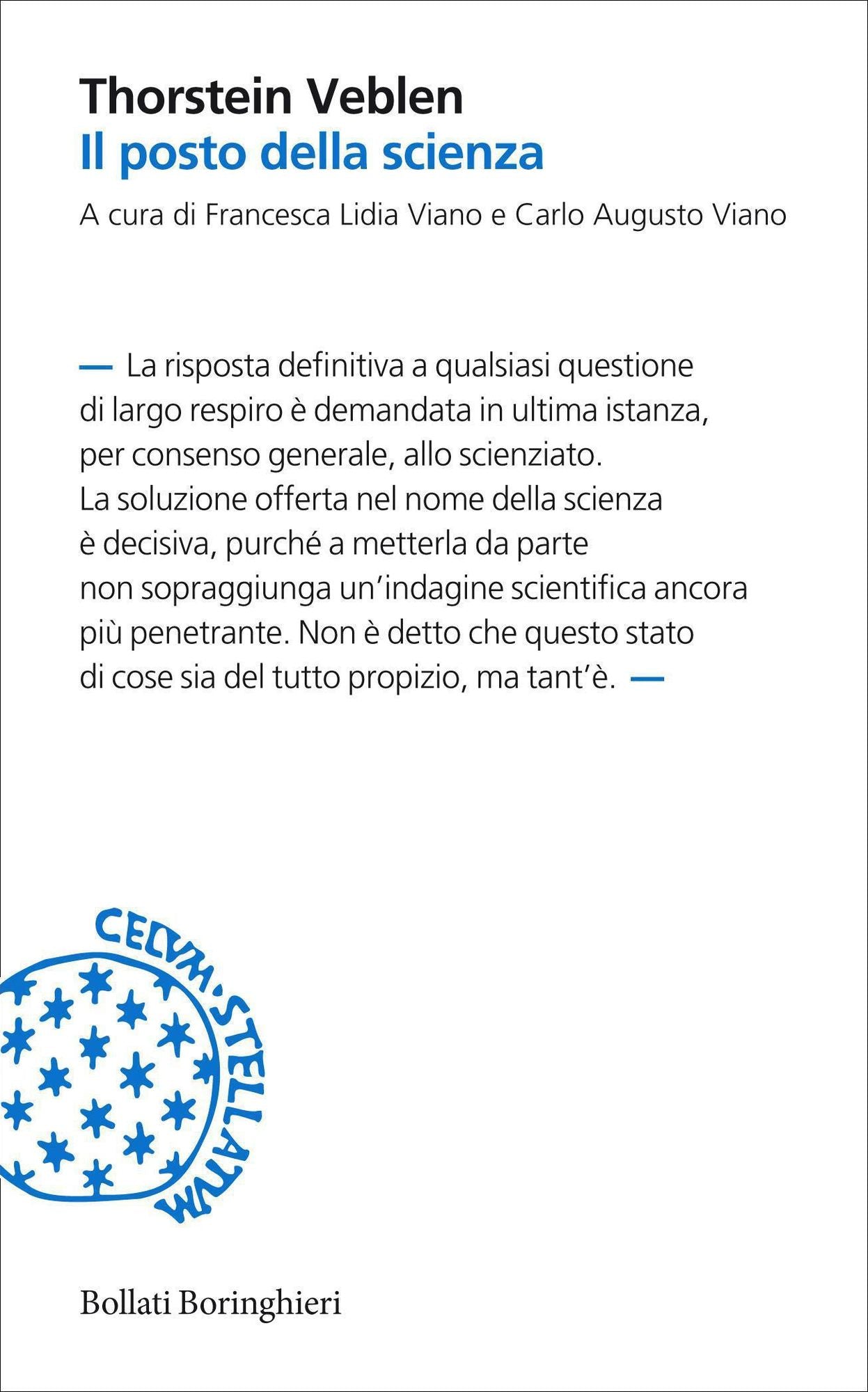 Il posto della scienza