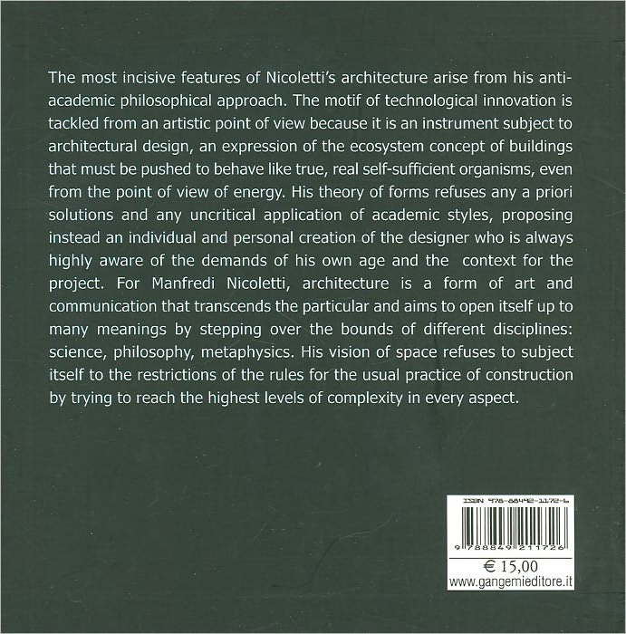 Manfredi Nicoletti : Architect