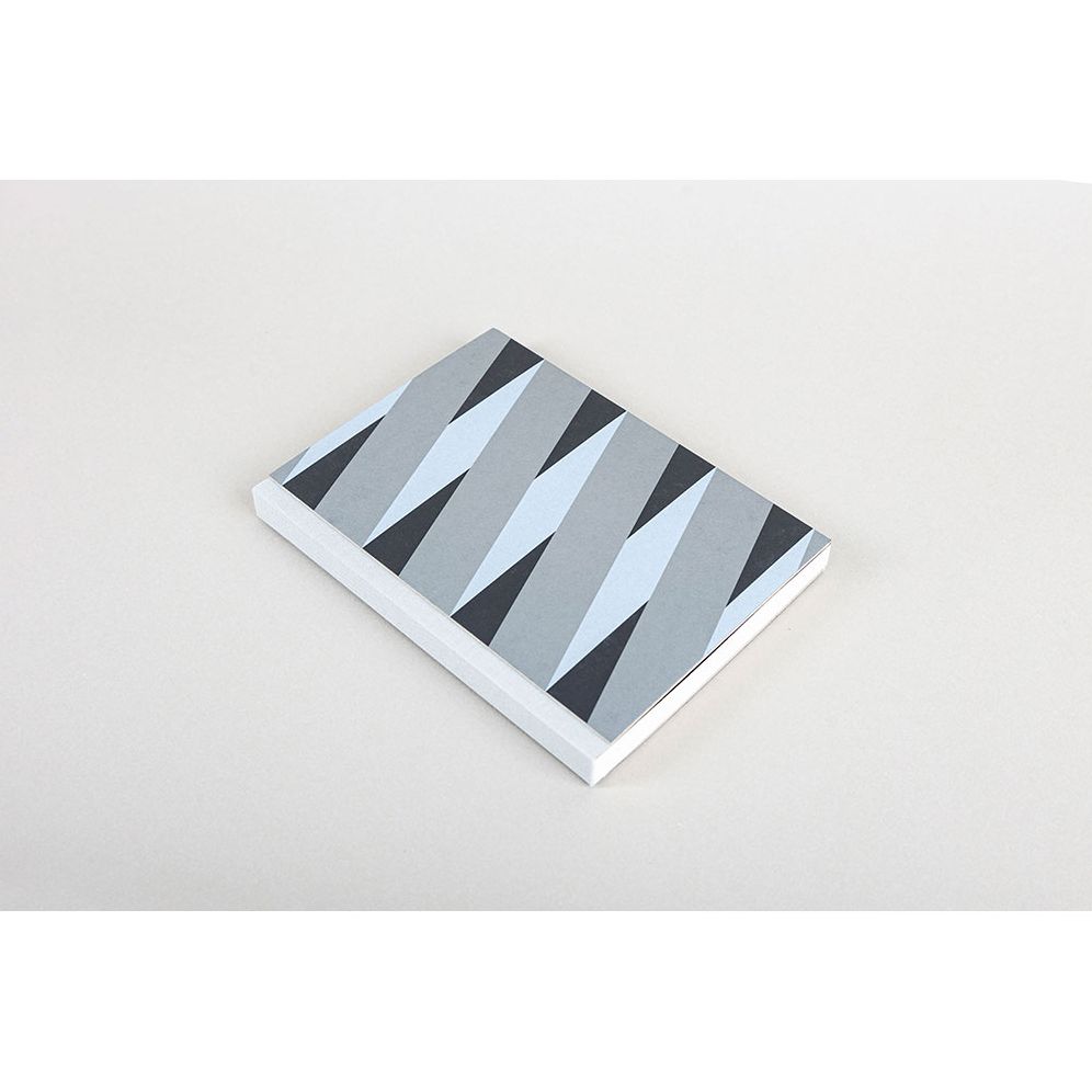 BLUE AND SILVER WOVEN STRIPE JOURNAL