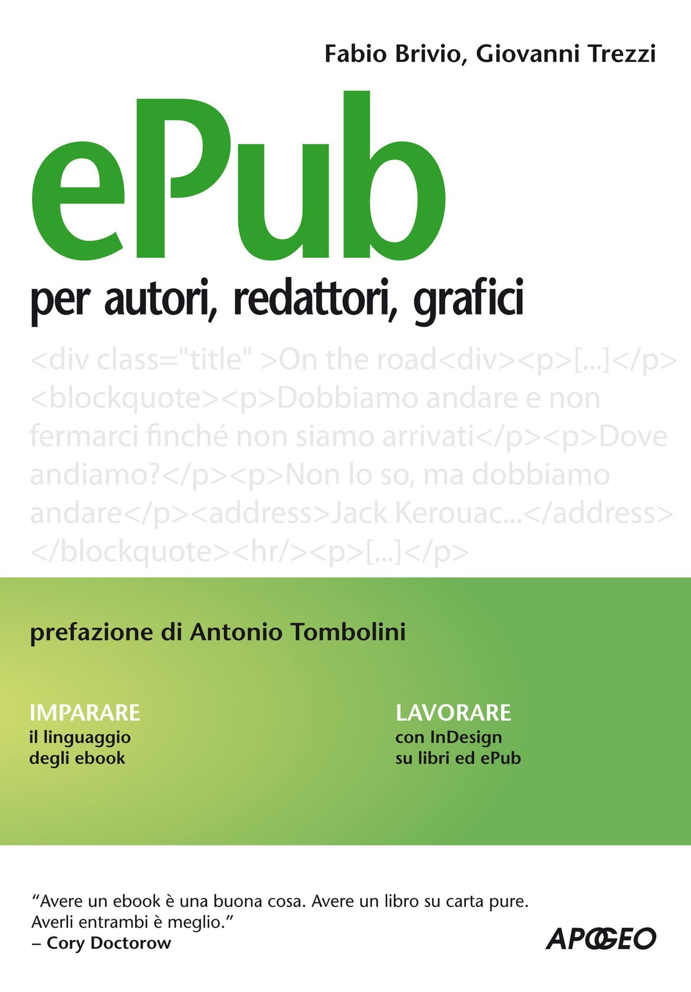 ePub: per autori, redattori, grafici