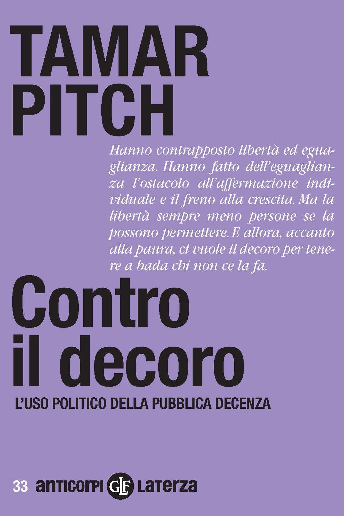 Contro il decoro: L'uso politico della pubblica decenza