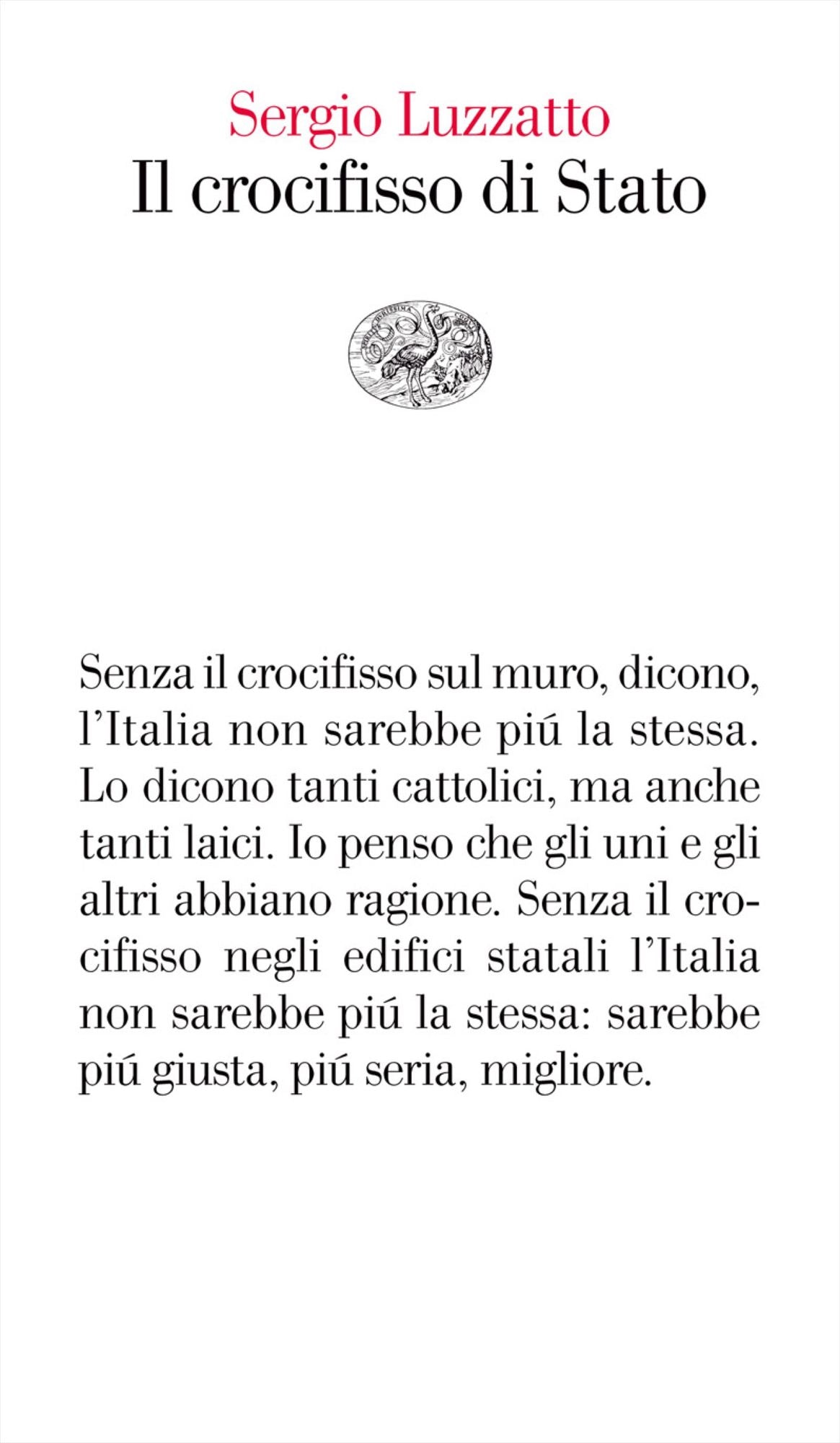 Il crocifisso di stato