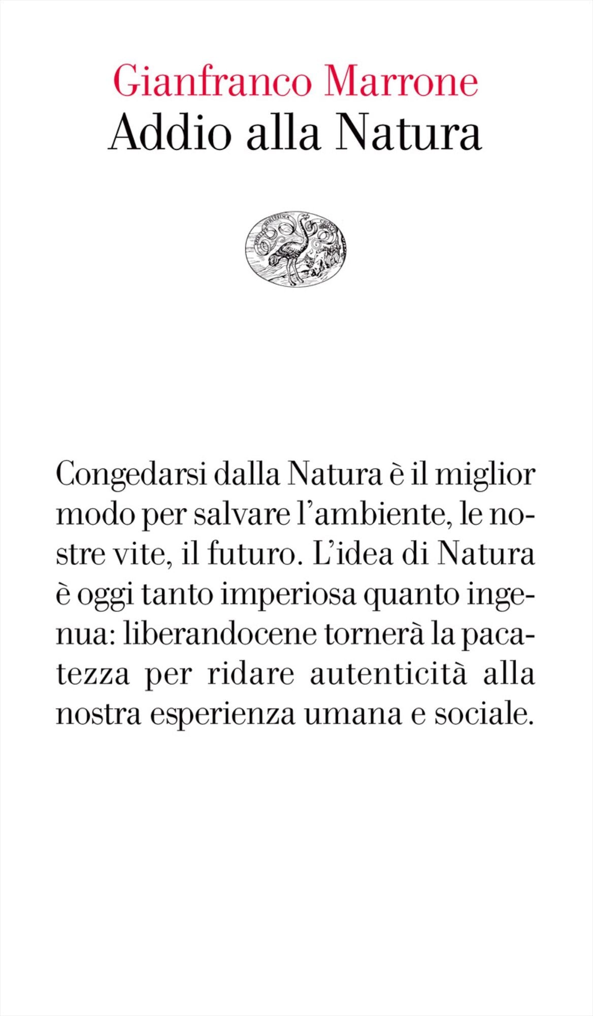 Addio alla Natura