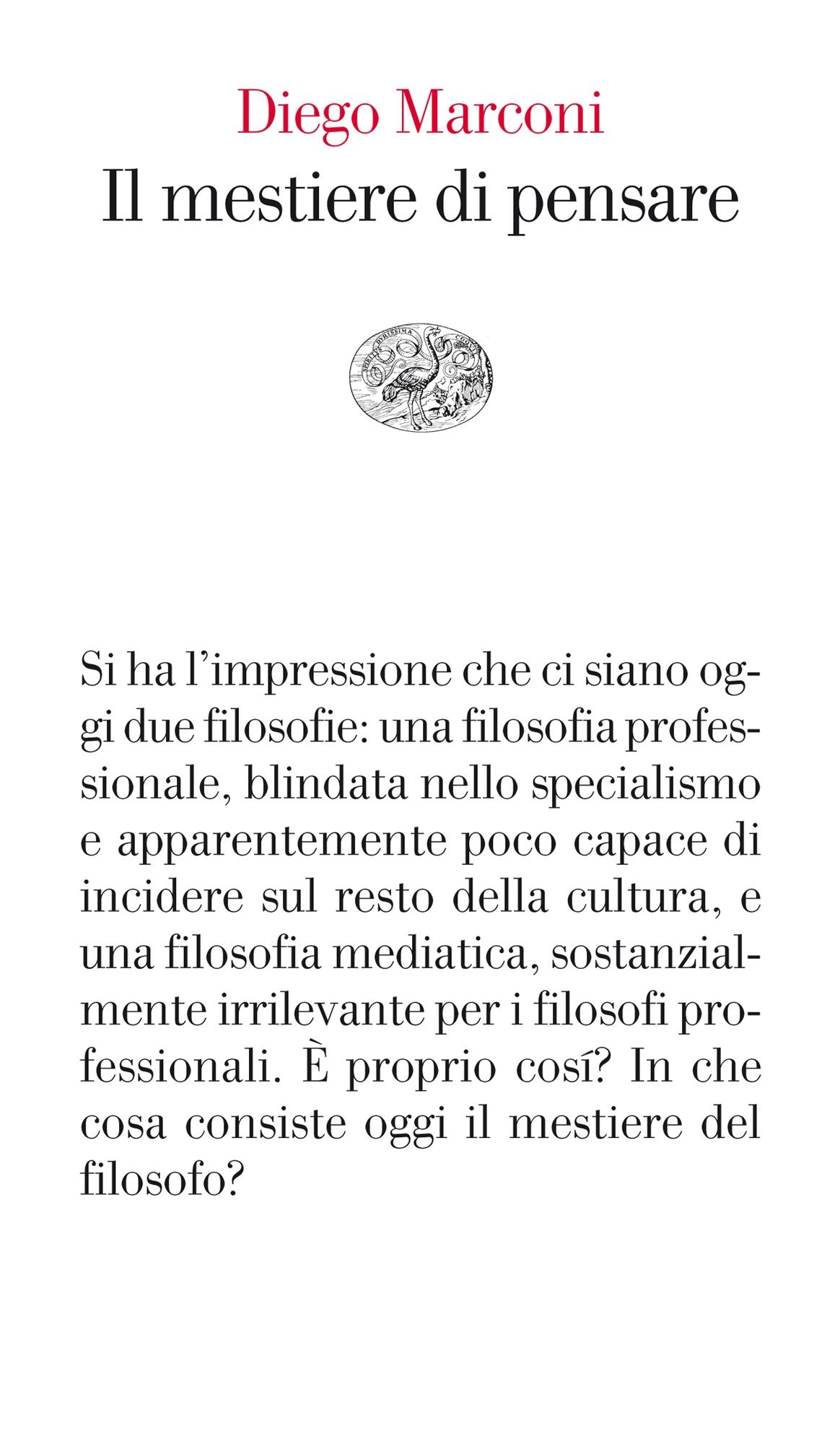 Il mestiere di pensare