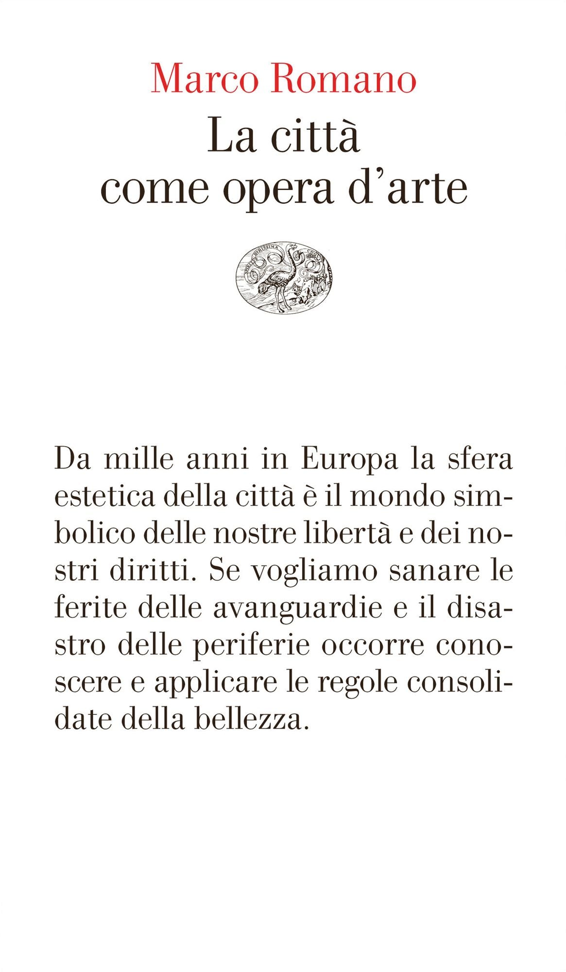 La città come opera d'arte