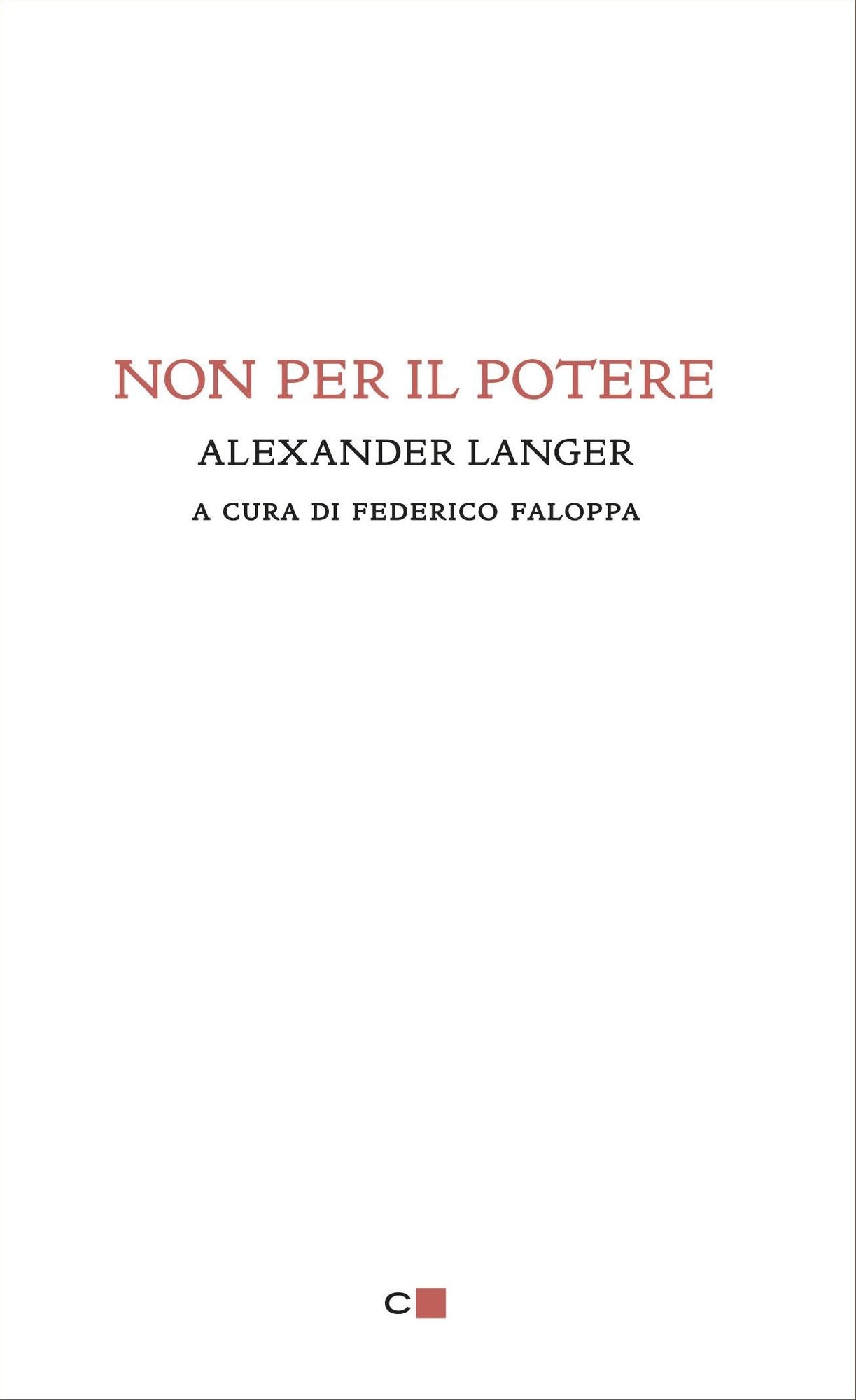 Non per il potere
