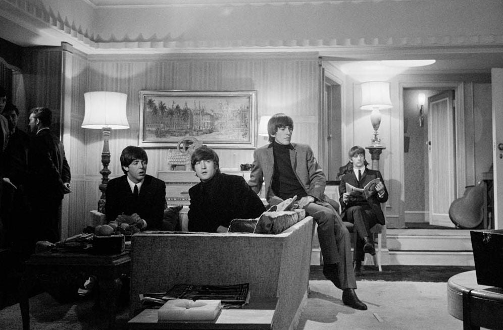 Astrid Kirchherr with the Beatles