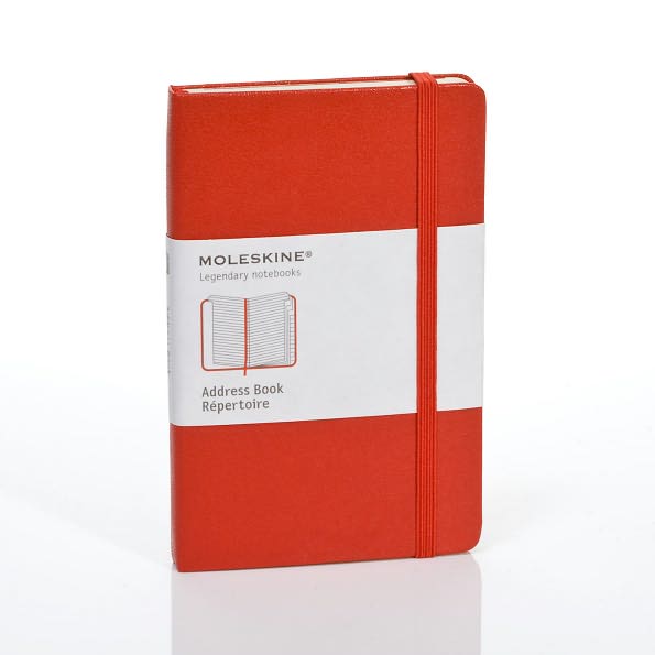 Moleskine Classic Address Book, Pocket, Red, Hard Cover (3.5 x 5.5)