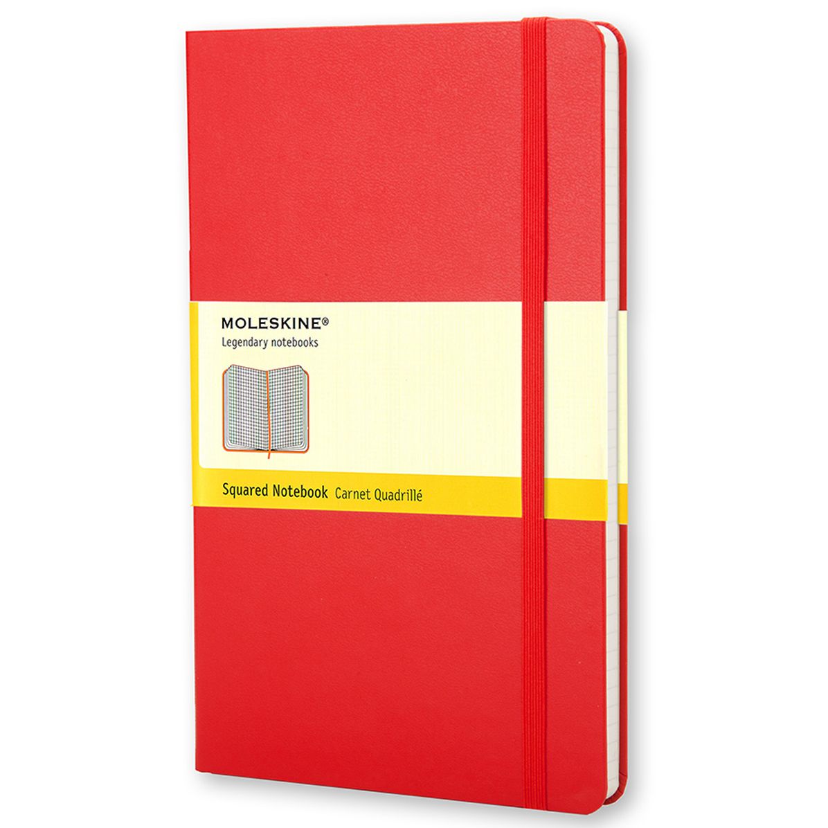 Moleskine Classic Red Large Squared Notebook