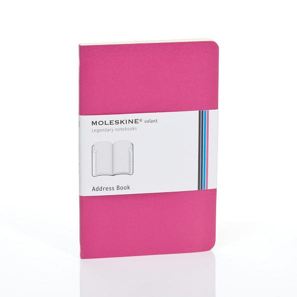 Moleskine Volant Pocket Address Book, Magenta