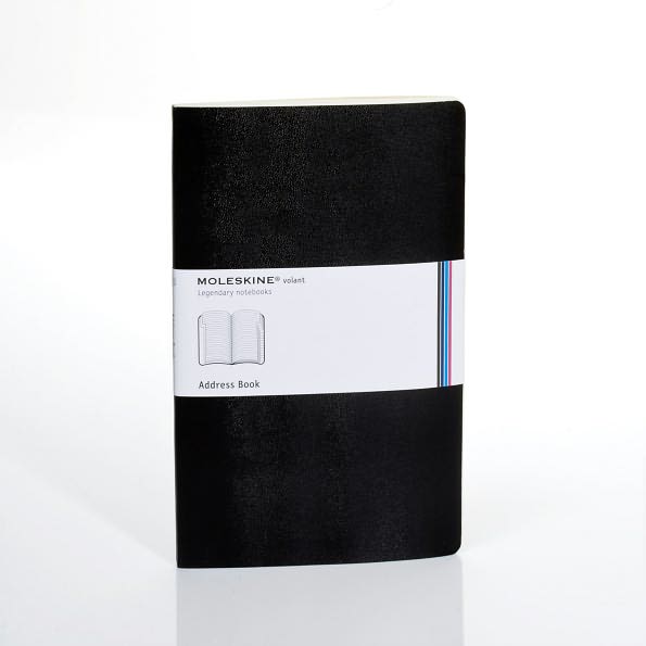 Moleskine Volant Large Address Book, Black