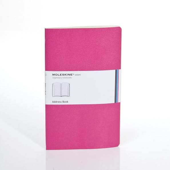 Moleskine Volant Large Address Book, Magenta