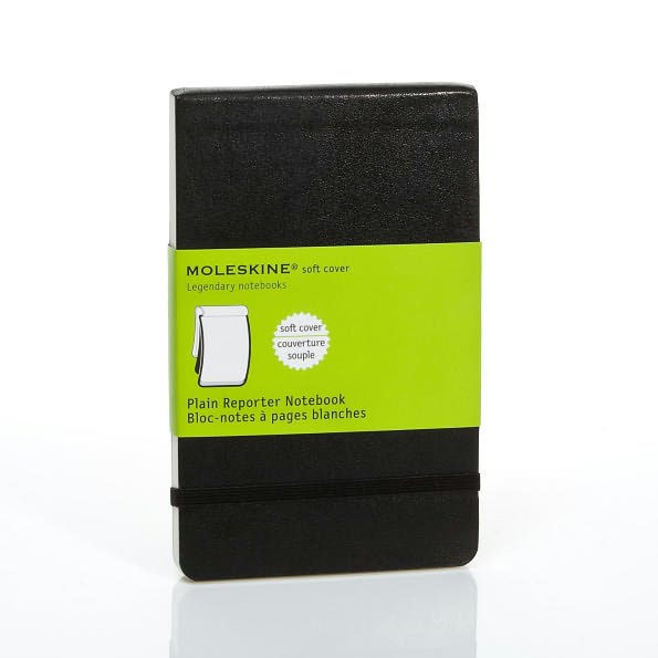 Moleskine Classic Soft Cover Pocket Plain Reporter Notebook