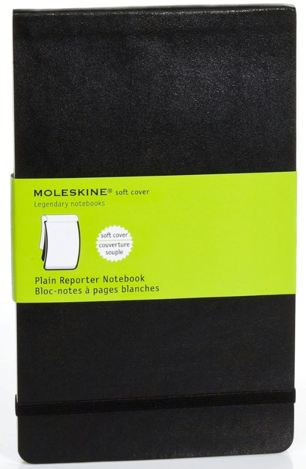Moleskine Classic Soft Cover Large Plain Reporter Notebook